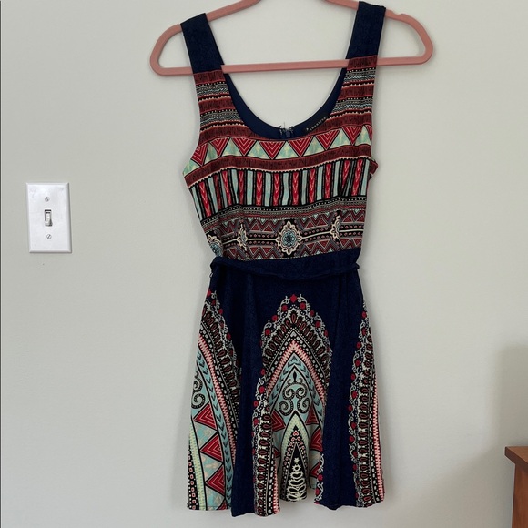 Twentyone Dresses & Skirts - Francesca’s Bohemian Patterned Sleeveless Dress, Multicolor, Women's Size S